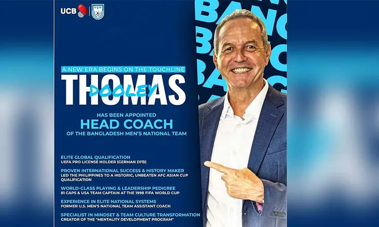 US World Cup captain Thomas Dooley as the new head coach of the Bangladesh national football team.