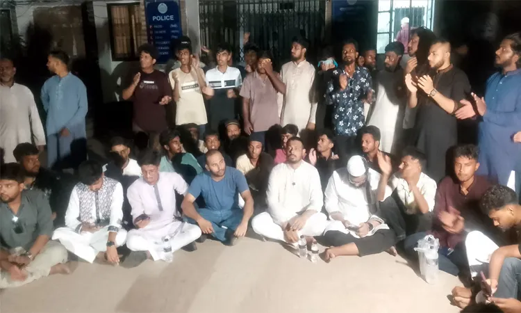 NCP Leaders Sit-in at Jhenaidah Police Station Over delays in Registering Case