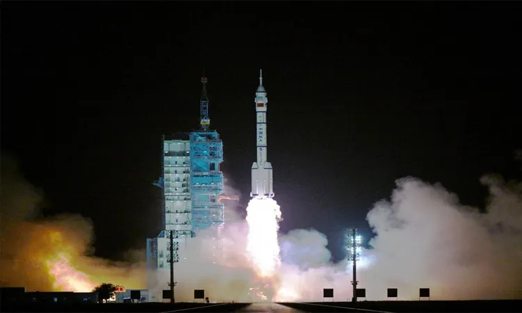 A Long March-2F rocket carrying the Shenzhou-23 spacecraft with three Chinese astronauts on board blasted off at 11:08 p.m. (Beijing Time) on Sunday from the Jiuquan Satellite Launch Center in northwest China, according to the China Manned Space Agency.