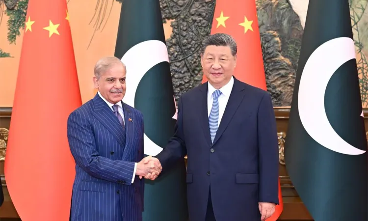 Chinese President Xi Jinping meets with Pakistani Prime Minister Shehbaz Sharif, who is on an official visit to China.