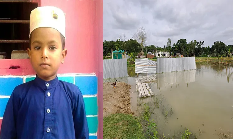 The deceased, a 10-year-old child named Anas.