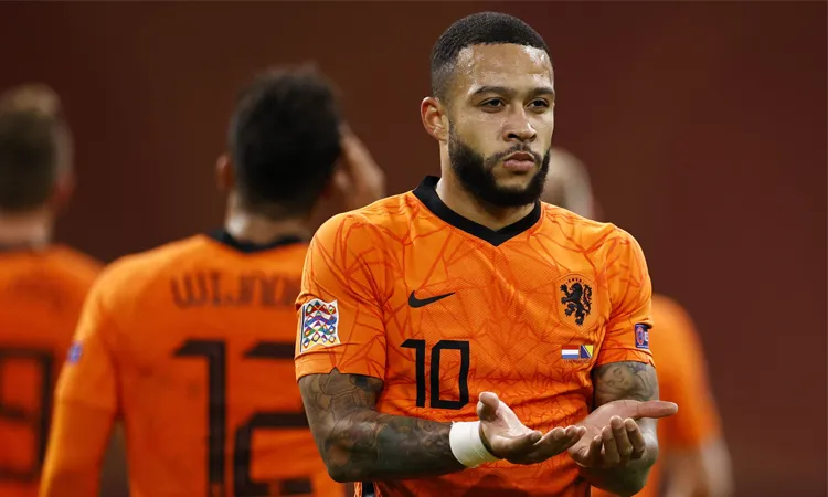 Netherlands all-time leading national goalscorer Memphis Depay.