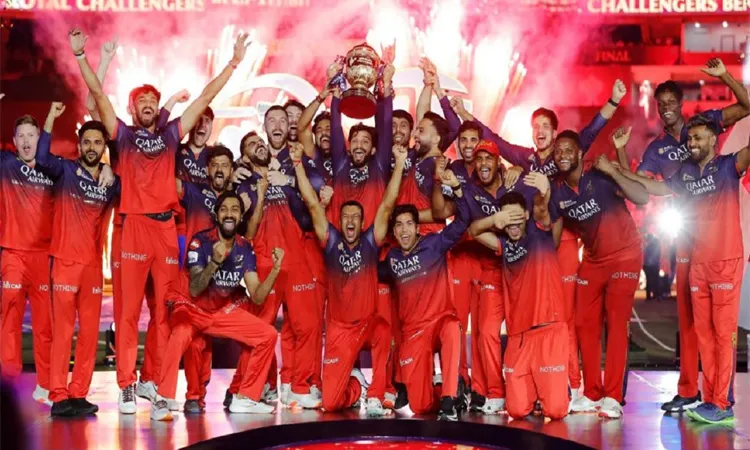 Virat Kohli’s blistering 75* off 42 balls guided Royal Challengers Bengaluru's win the IPL Title.