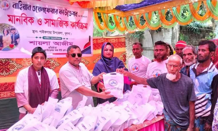 Nahian Welfare Foundation Distributes Meat in Paikgachha