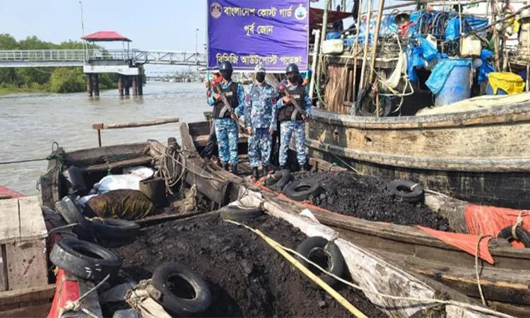 Coast Guard Seizes 3 Tons of Smuggled Coal in Chittagong