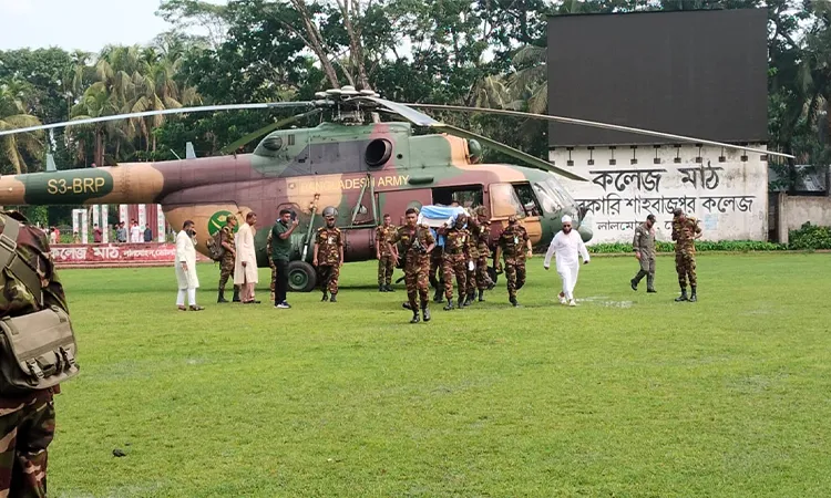 Burial of Peacekeeper Md. Mohiuddin Held in Bhola