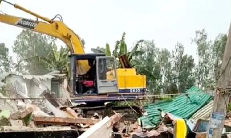Railway Evicts 50+ Illegal Shops at Naldanga Station