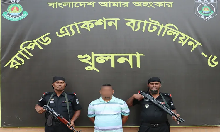 The accused Nazmul Huda Mintu was apprehended in Khulna on Tuesday.