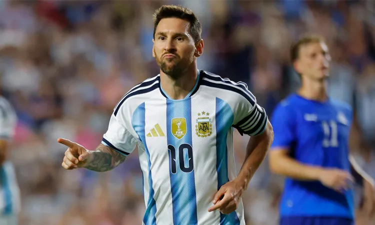 Argentina won the game 3-0 warm-up victory over Iceland.