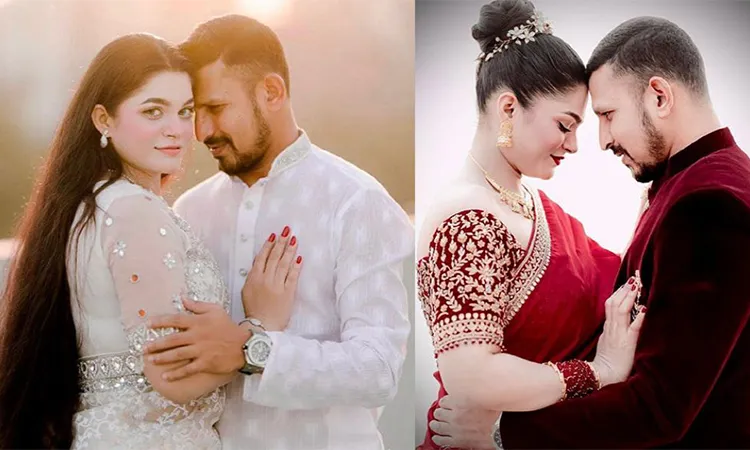 Collage photo:  Cricketer Nasir and Wife Tamima