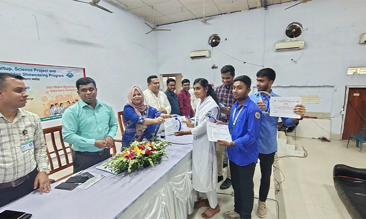 Madhukhali Government Ainuddin College officially awarded the top position by the upazila administration.