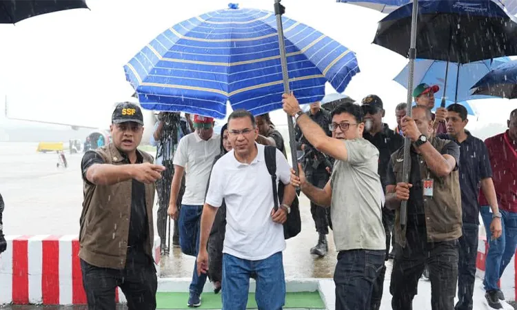 PM Tarique Rahman Visits Cox's Bazar Amid Heavy Rain Launches Key Development Projects