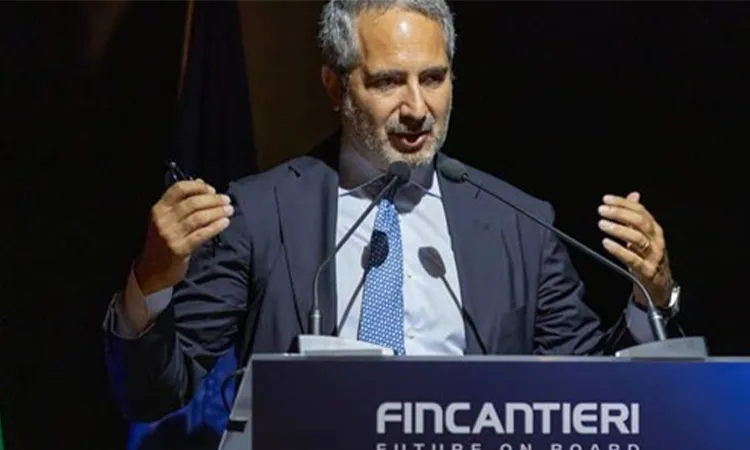 Photo: Collected  Pierroberto Folgiero. Chief Executive Officer (CEO) and Managing Director of Fincantieri