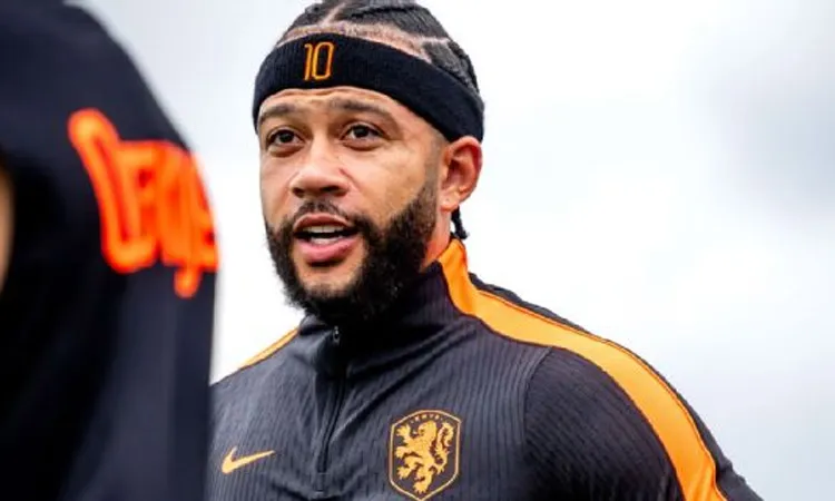 Memphis Depay, Netherlands' all-time top scorer with 55 goals.