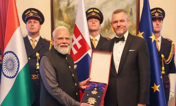 PM Modi Receives Slovakia's Highest Honour in Historic Visit
