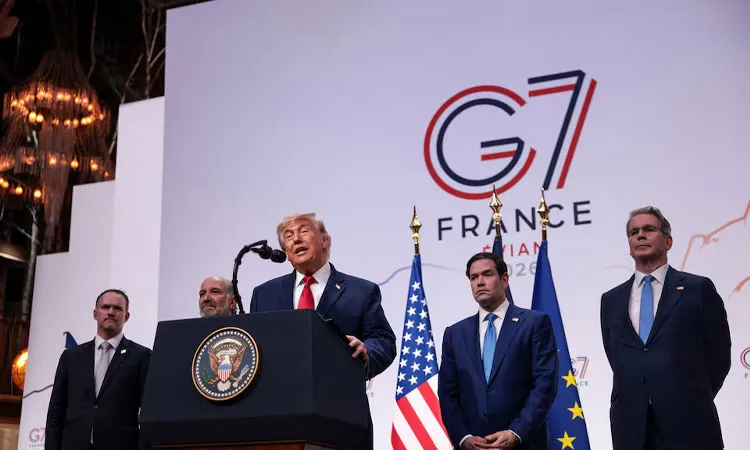 U.S. President Donald Trump asserted his influence at the G7 summit in France.