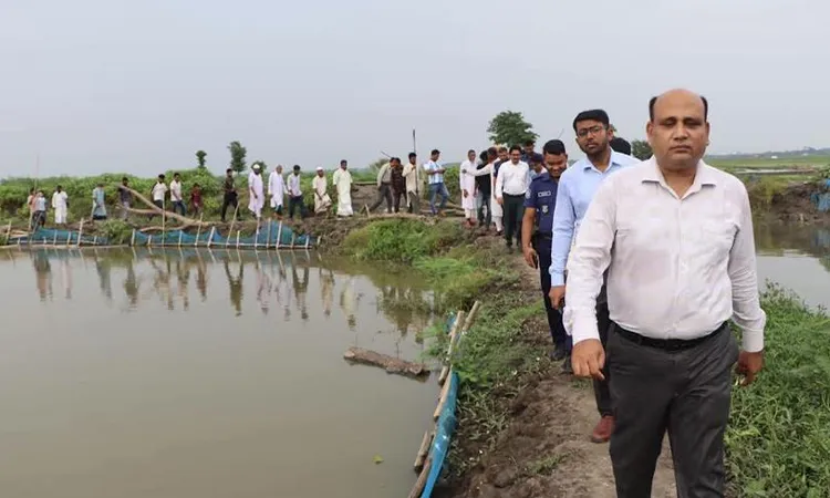 Gopalganj Deputy Commissioner Inspects Canal Excavation and Re-Excavation Project in Tungipara