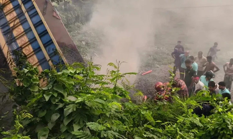 2 Killed as Stone-Laden Truck Overturns in Kushtia