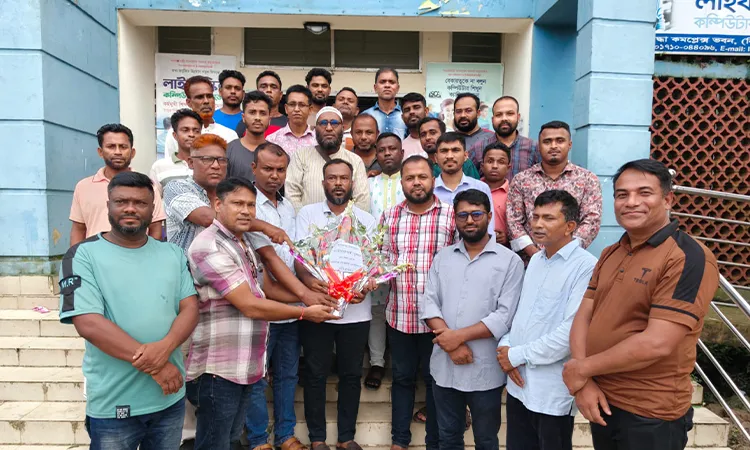 Jubo Dal Felicitates Shantiganj Press Club Leaders