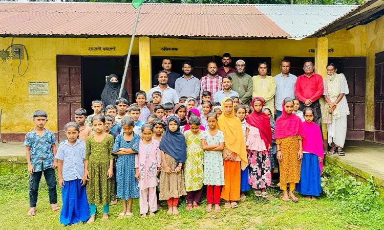 Primary School Welcomes Shantiganj Press Club Leaders