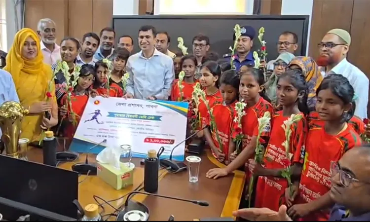 Pabna School Honored for Back-to-Back National Football Win