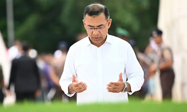 PM Tarique Rahman Pays Homage at Parents' Shrines in Dhaka