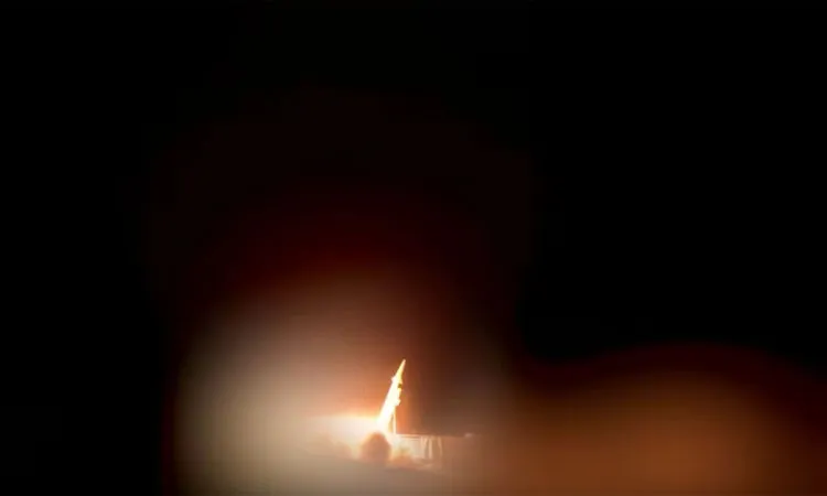 A missile launched by Iran