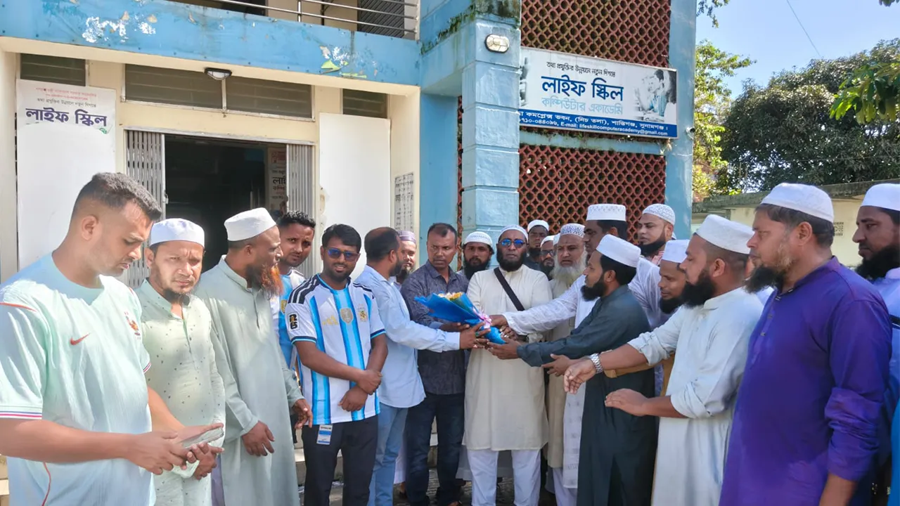 Bangladesh Khelafat Majlis Felicitates Newly Elected Leaders of Shantiganj Press Club