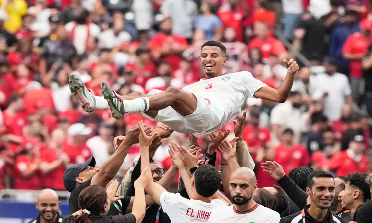 Azzedine Ounahi put Morocco ahead early in the second half his coach Mohamed Ouahbi wagged a delighted finger.