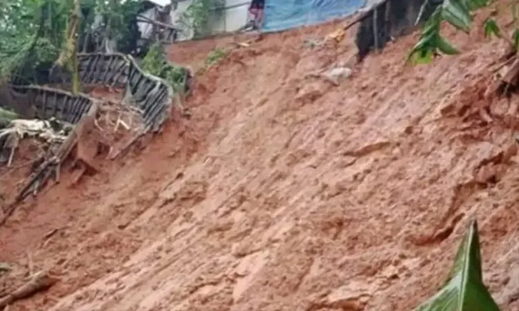 Severe landslides triggered by heavy monsoon rains in Cox's Bazar .