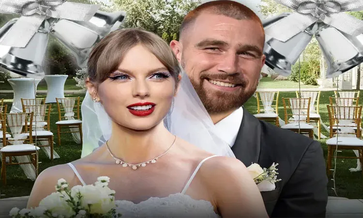 Taylor Swift and Travis Kelce wore custom Christian Dior Haute Couture.