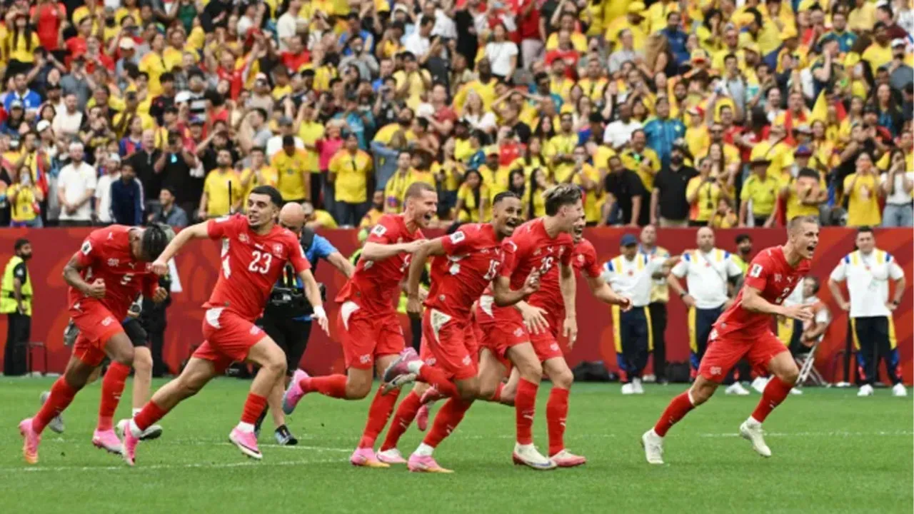 Beats Colombia on penalties to reach World Cup quarter-final