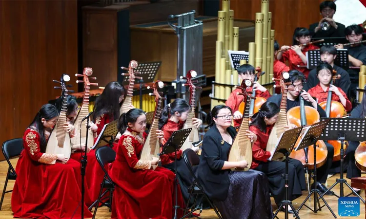 The concert was organized as a key part of the broader exchange programs running alongside the 17th Tianjin-Taiwan Trade Fair.
