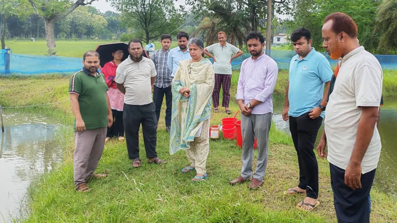 Fisheries DG Visits Paikgachha Brackish Water Center