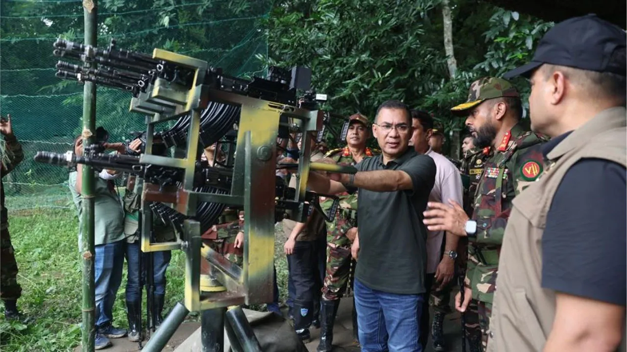 PM Tarique Visits Army Summer Drill in Barishal