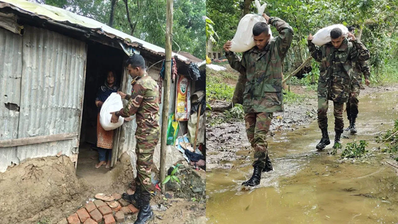 Army & Govt Escalate Flood Relief in Chattogram