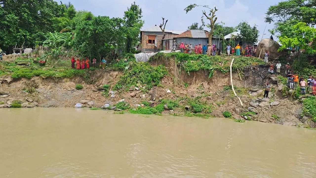 Padma Erosion Threatens Bheramara Village in Kushtia