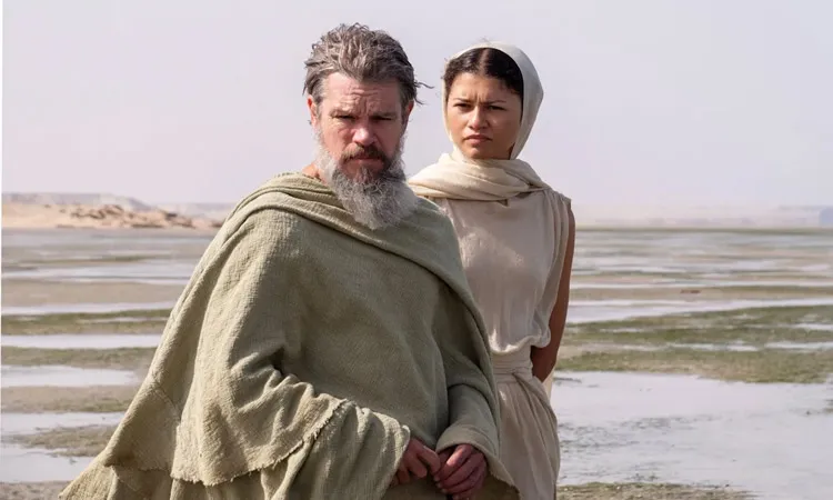 Christopher Nolan's epic blockbuster starring Matt Damon, Anne Hathaway and Tom Holland arrives in cinemas.