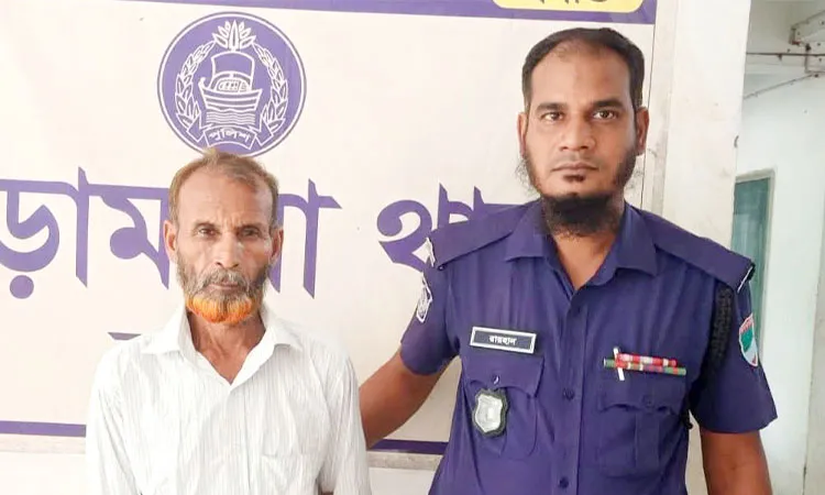 The accused identified as Samad Ali Biswas(65).