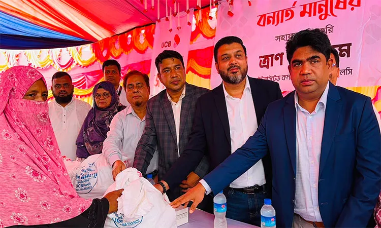 UCB Bank provided relief materials to more than 800 families using its Corporate Social Responsibility (CSR) fund.