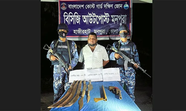 Coast Guard Media Officer Lieutenant Commander Sabbir Alam Sujan confirmed the arrest on Wednesday evening.