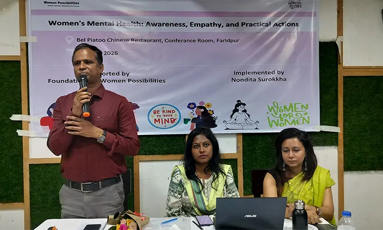 Mahapara Alam a psychosocial wellness expert from the Bangladesh Legal Aid and Services Trust (BLAST) led the key sessions.