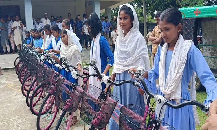 Scholarships & Bicycles Distributed in Porsha, Naogaon