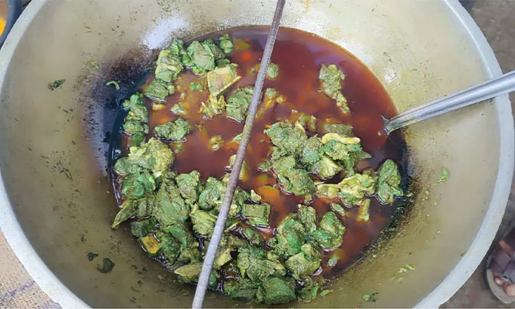 Authorities have seized green beef samples for lab testing.