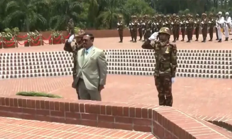 Acting President Pays Tribute at Savar National Memorial