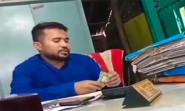 A land officer Imran Sheikh in Faridpur's Boalmari upazila has been temporarily suspended.