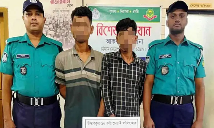 Chattogram Metropolitan Police arrested two suspects .