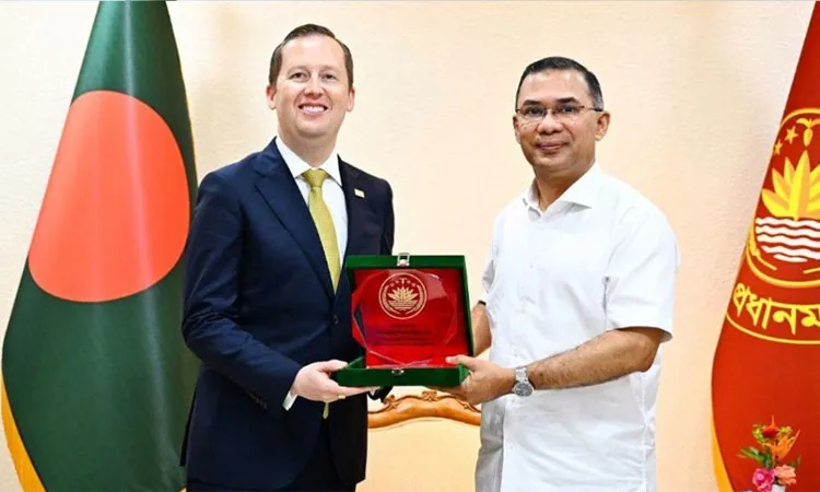 US Special Envoy for South and Central Asia Sergio Gor paid a courtesy call on Prime Minister Tarique Rahman at the Prime Minister’s Office in Tejgaon on Saturday. Photo : Collected