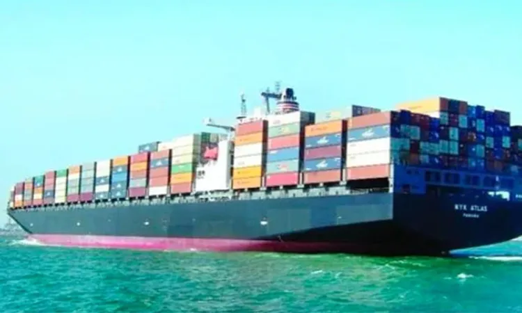 Container Ship Stuck at Chittagong Port Retaining Wall