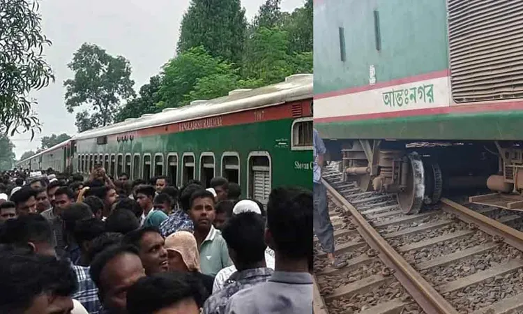 Silk City Train Derails in Sirajganj, Halting Dhaka-North Link